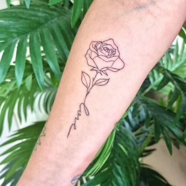 Small Flower Tattoo - Inksane Tattoo & piercing
