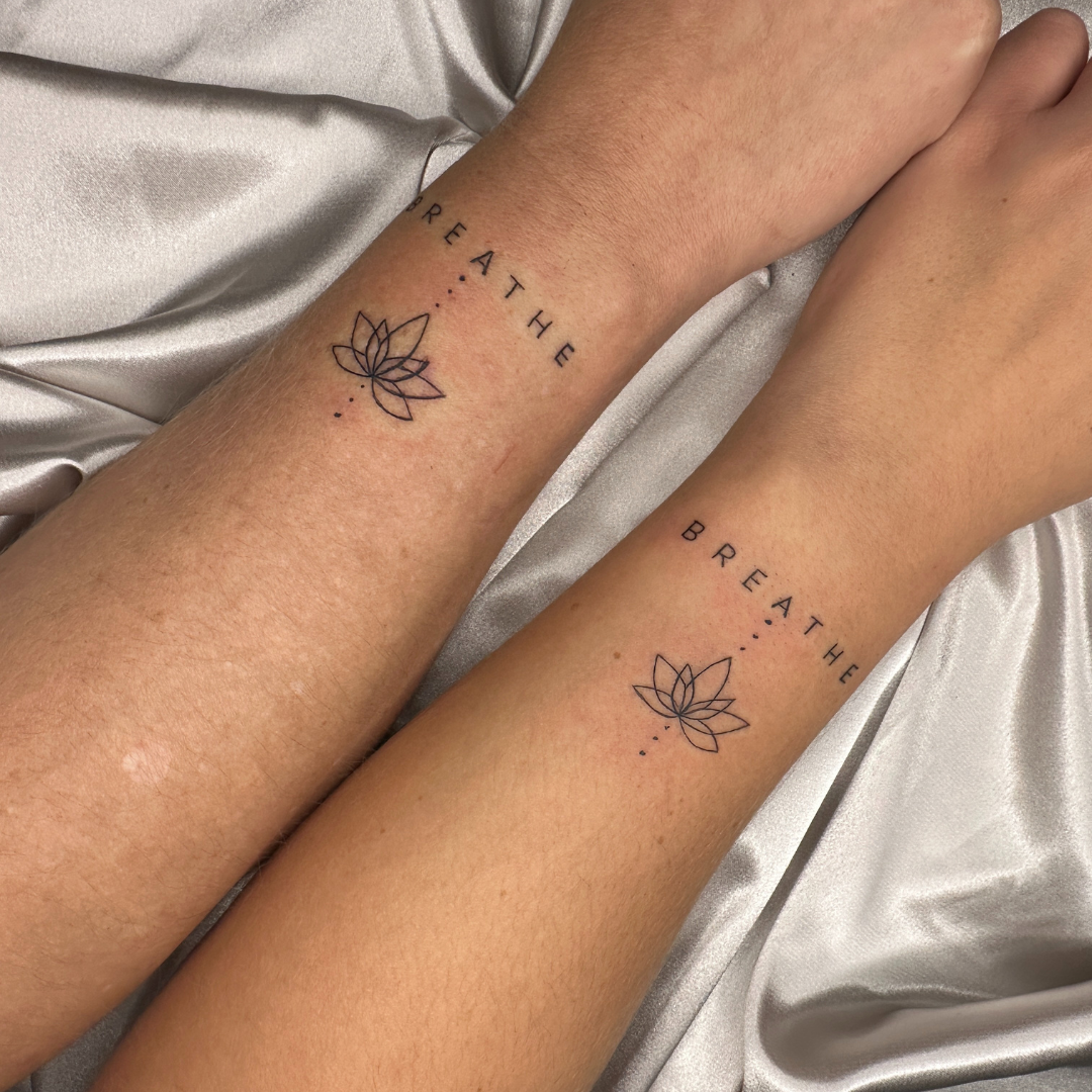 Fine line tattoos Brabham featuring elegant and detailed designs created by professional tattoo artists.