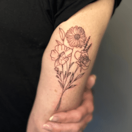 Fine line tattoo Yanchep, featuring detailed and minimalist designs by professional tattoo artists.