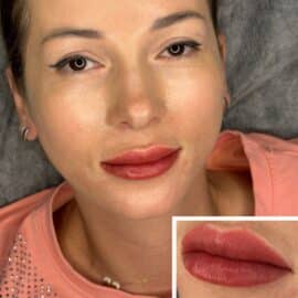 Professional lip tattoo Woodlands service, offering long-lasting color and natural lip definition.