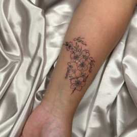Fine line tattoos Perth featuring elegant and detailed designs created by professional tattoo artists.